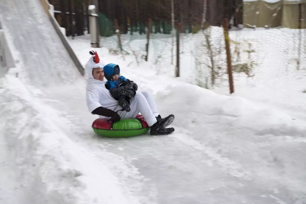 Горка на бубликах в Екатеринбурге и Арамиле